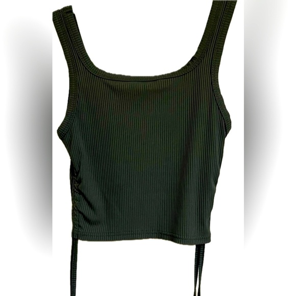 SHEIN EZwear Solid Drawstring Crop Tank Top - Picture 5 of 5